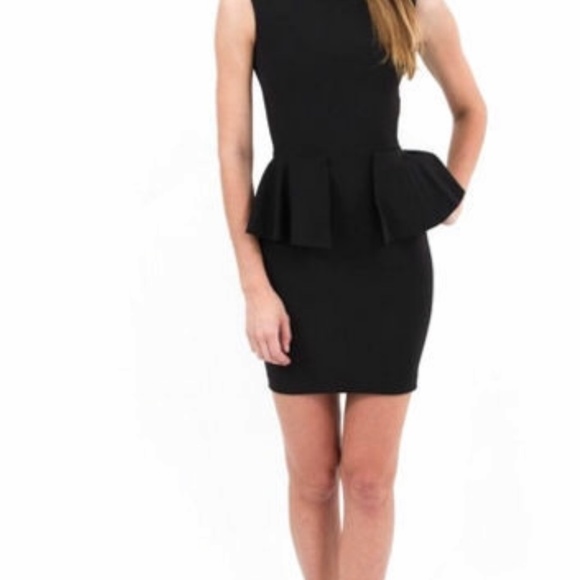 Zara Dresses & Skirts - Zara Trafaluc Size 4 Black Peplum Dress
